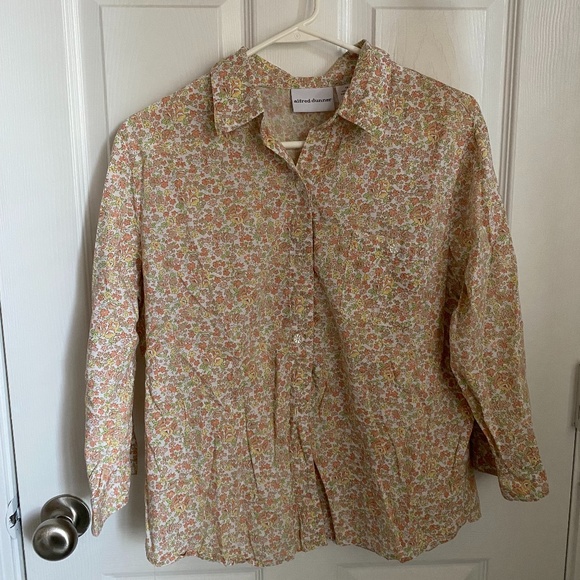 Alfred Dunner Floral Button Up - Picture 1 of 3